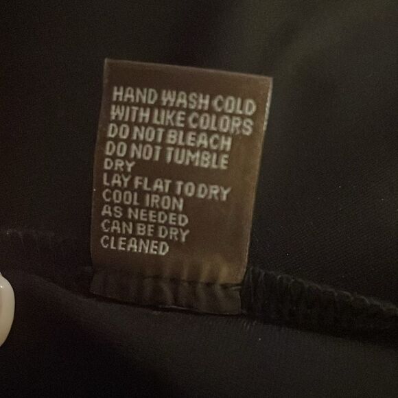 J. McLaughlin Dress NWT Verte in Black Faux Wrap Knee Length Size Large - Picture 9 of 10